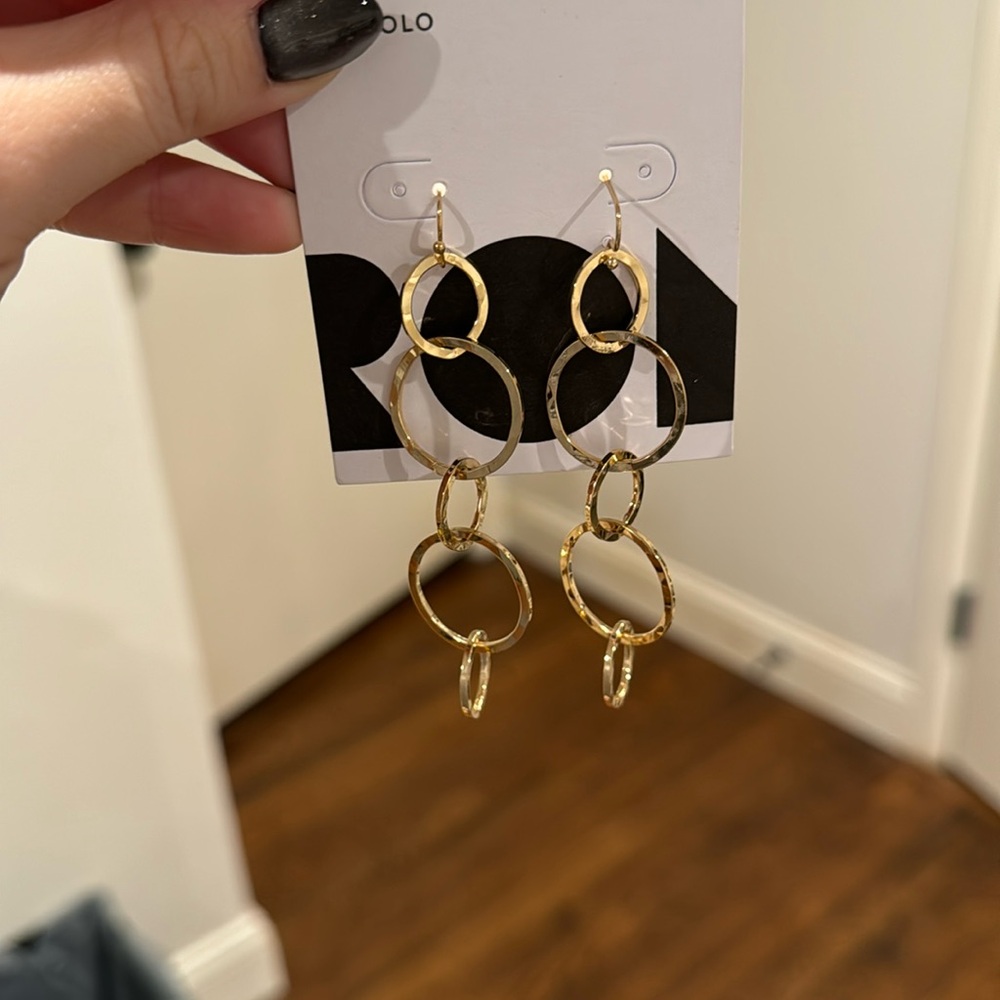 Romalo gold earrings
